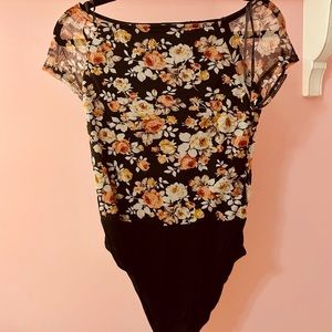 Floral Short-Sleeve Bodysuit